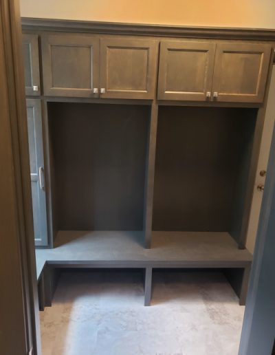 custom mudroom cabinetry