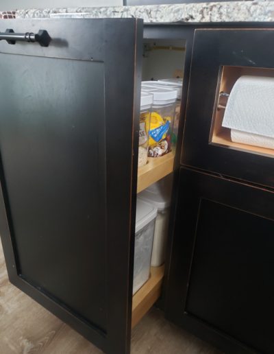 custom slide out kitchen cabinet