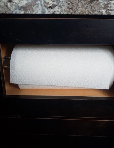 kitchen cabinet paper towel holder